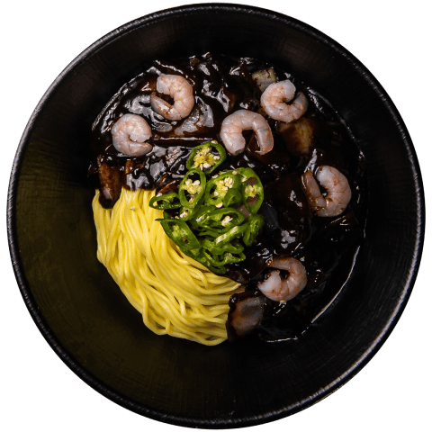 BOBAE Shrimp and Red Pepper Jajangmyeon